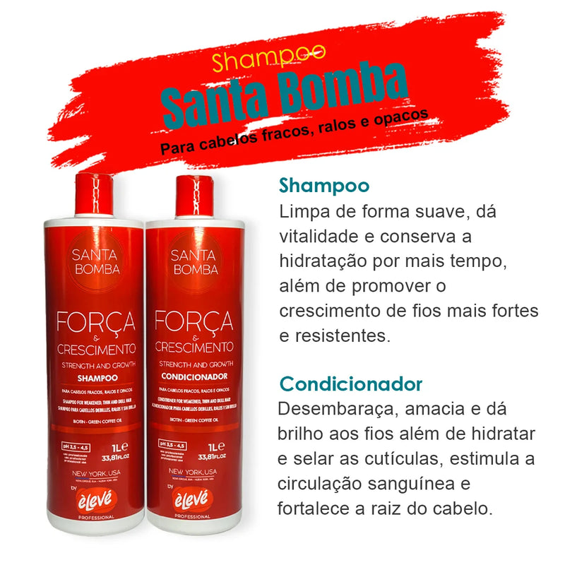 Kit Shampoo E Condicionador - SANTA BOMBA