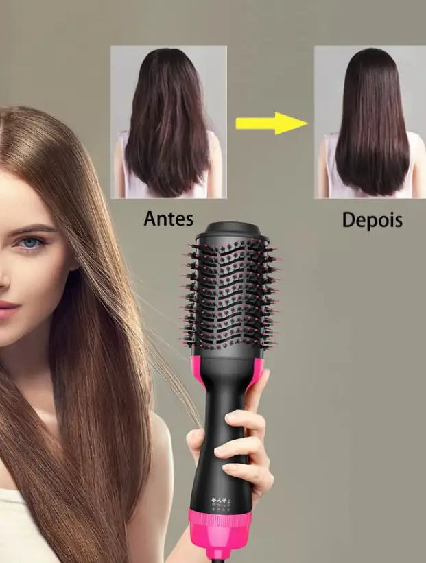 Escova Secadora Profissional Seca e Alisa o Cabelo Modelo Design Ergonômico