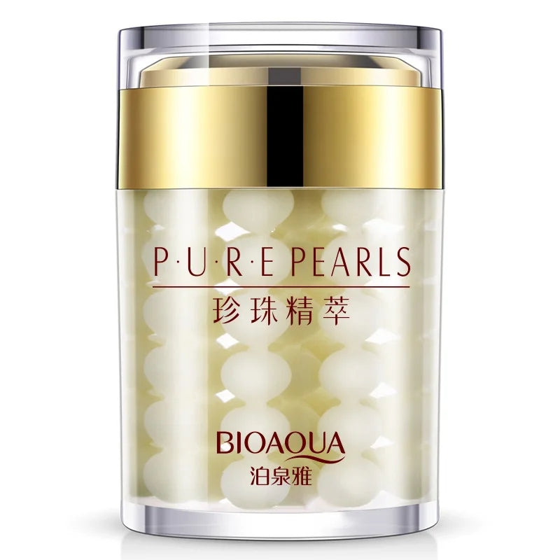 BIOAQUA Creme facial pérola pura, hidratante, anti-envelhecimento, anti-rugas