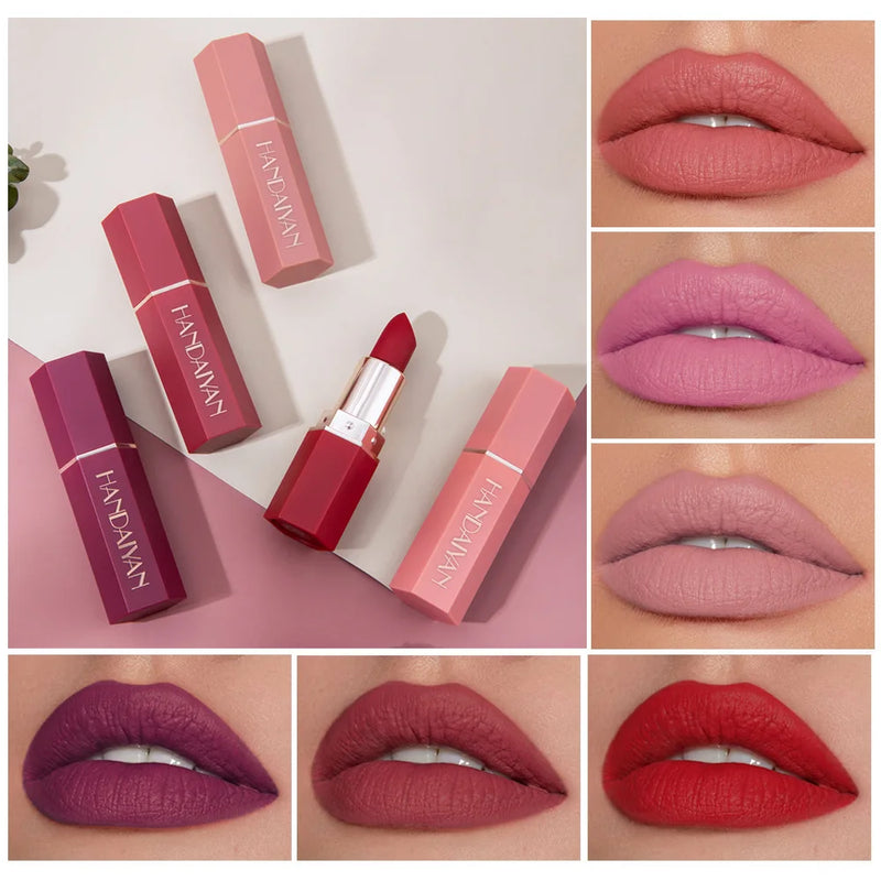 Batom Mate Beauty Matte Lip Gloss - 6 cores