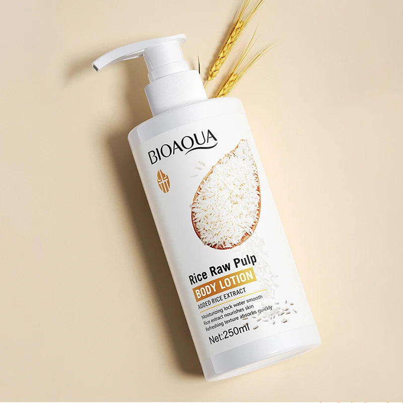 Loção corporal com arroz branco – Bioaqua