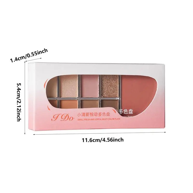 Paleta de Sombras Longa Duração – 9 Cores